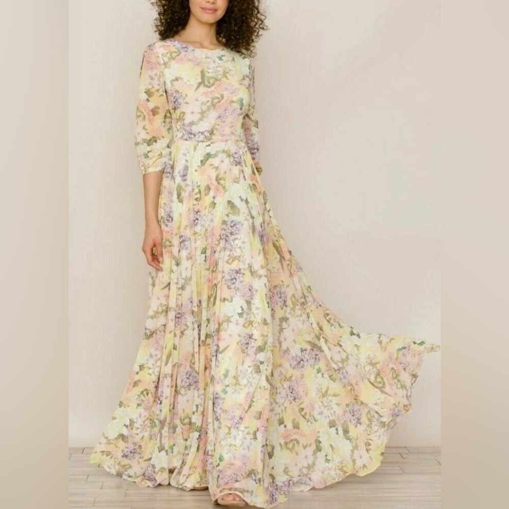 Yumi Kim Woodstock Maxi Dress Garden Light Lemon | XS